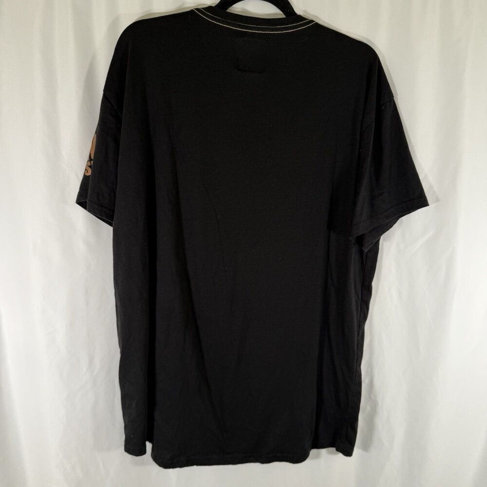 CR24 Chrome Edge Bordo Cromato CR Shirt Men's 2XL Black Never Give Up Short Sl - Picture 7 of 9